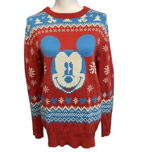 Disney Winter Holiday Mickey Sweater.  Size L